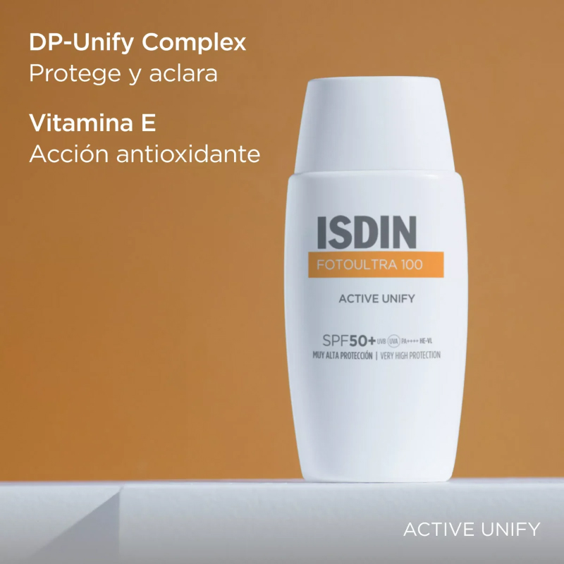 Isdin Foto Ultra 100 Active Unify Sin Color Spf50+ 50ml Fluido Facial - Imagen 5