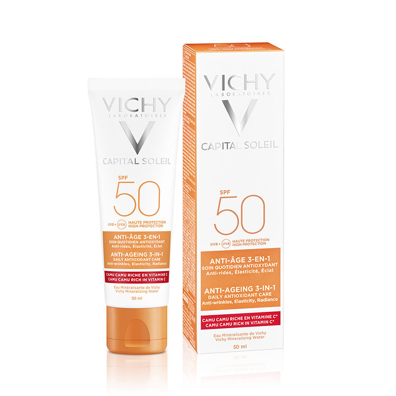 Vichy Capital Soleil Protector Solar Antiedad Spf50+ 50ml Crema Facial - Imagen 5