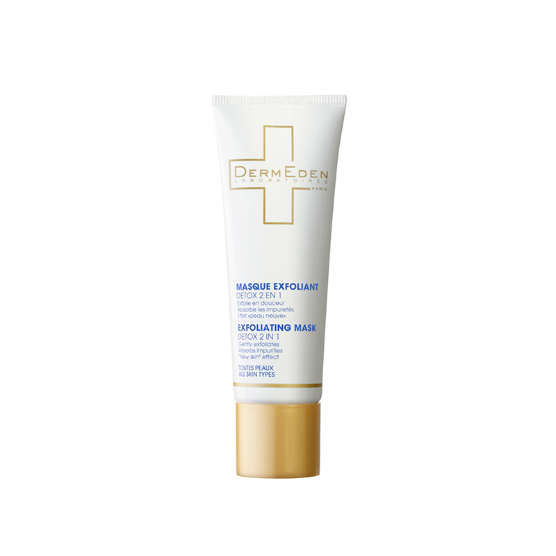 Derm Eden Mascarilla Todo Tipo De Piel Detox 2 En 1 50ml Exfoliante - Imagen 2