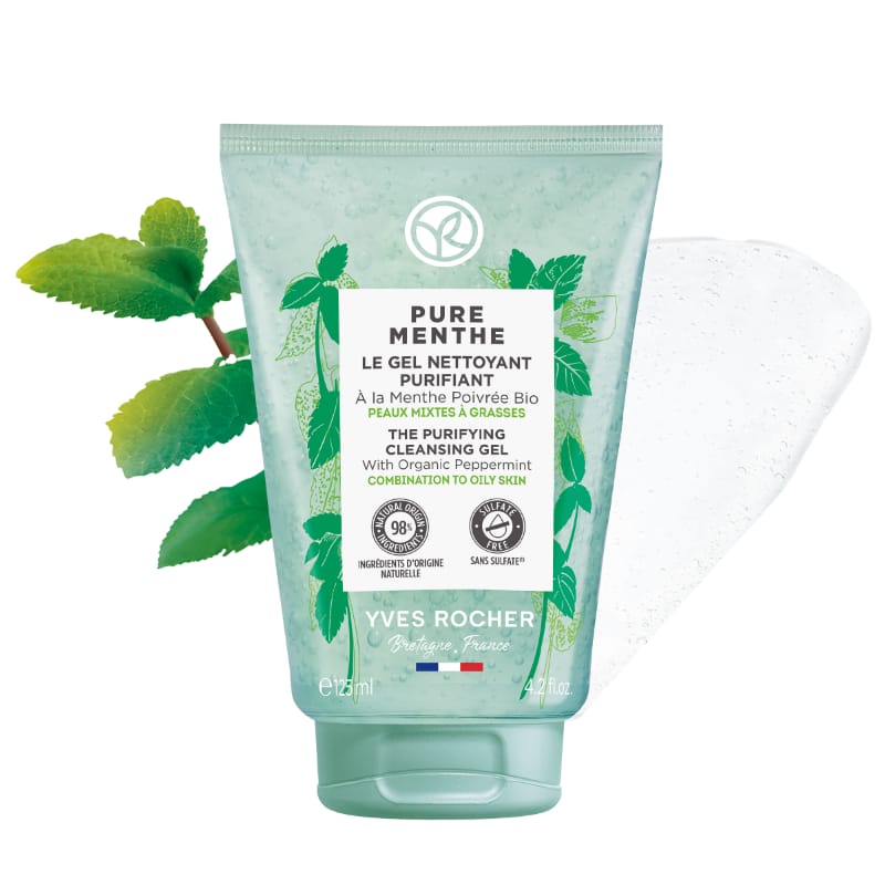 Yves Rocher Pure Menthe Gel Limpiador Purificante 125ml - Imagen 2