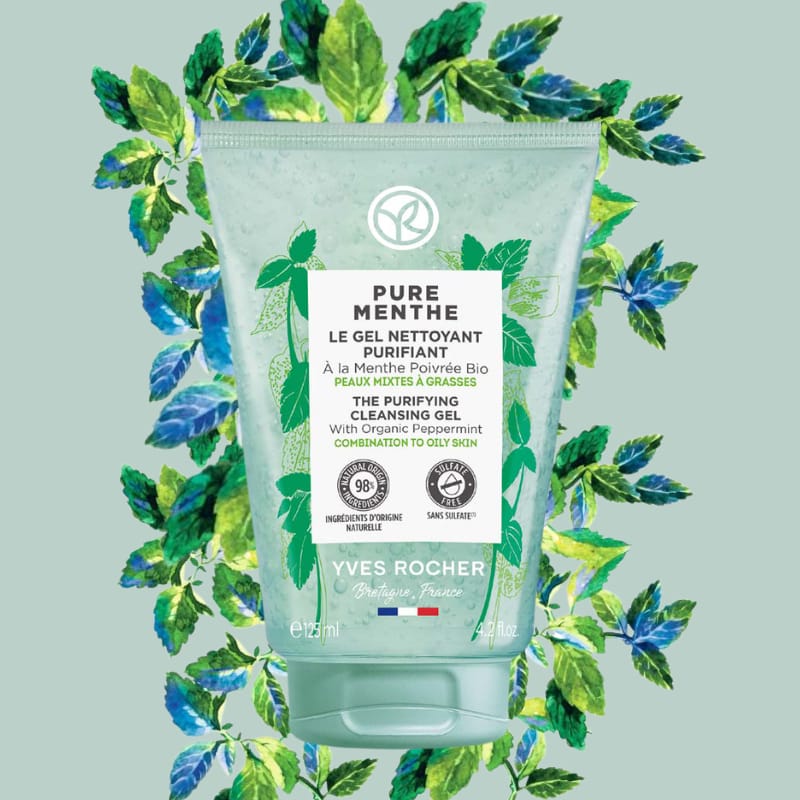 Yves Rocher Pure Menthe Gel Limpiador Purificante 125ml - Imagen 3