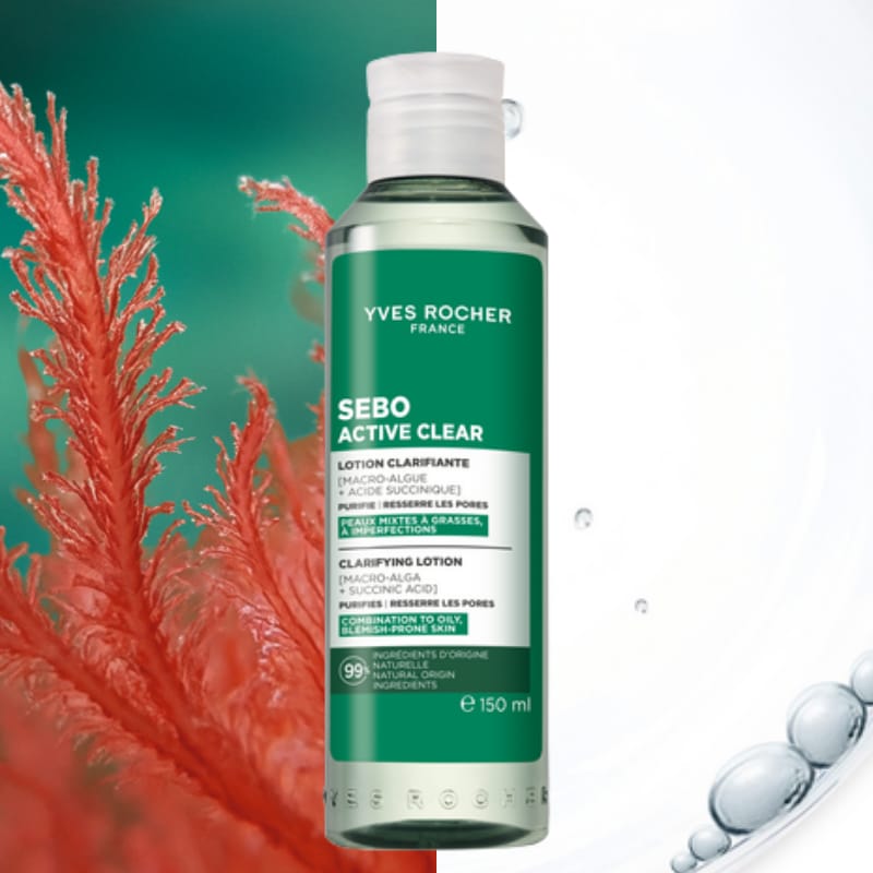 Yves Rocher Sebo Active Clear Locion Clarificante Purificante 150ml - Imagen 2