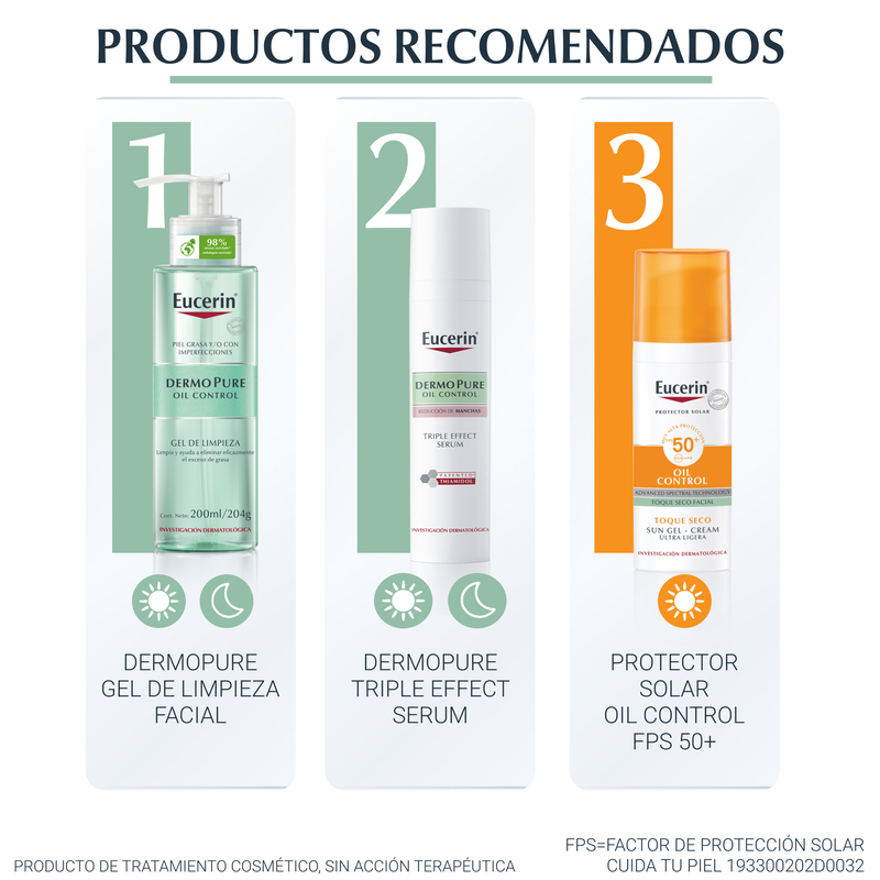 Eucerin Dermo Pure Piel Grasa 200ml Gel Facial - Imagen 4