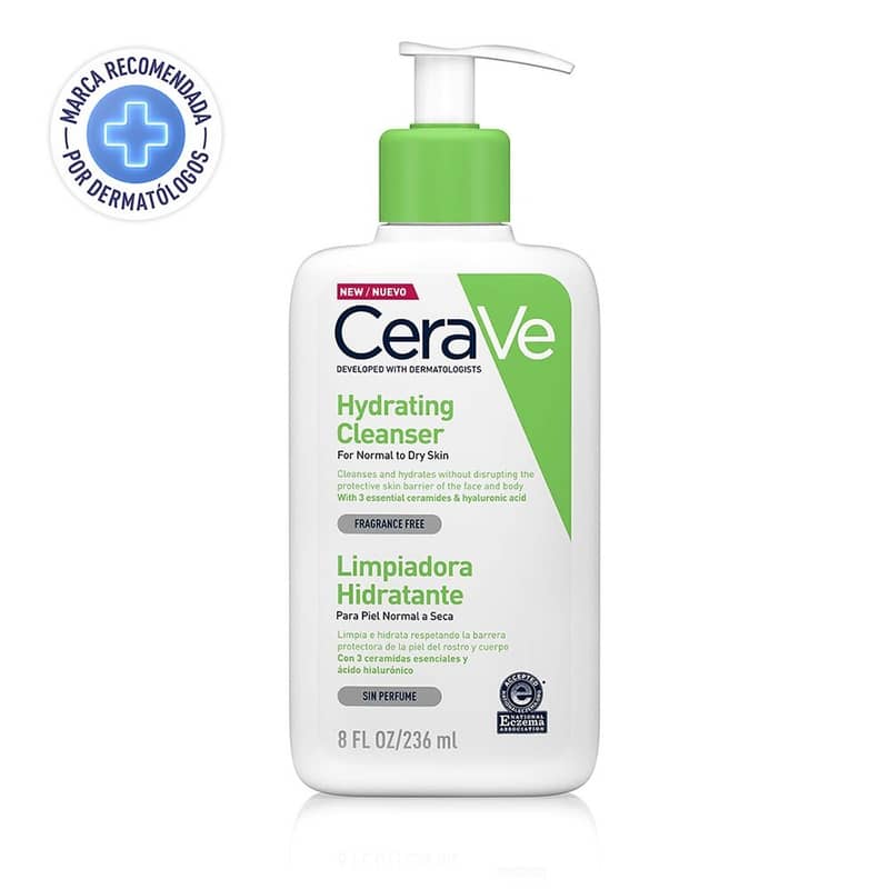 Cerave Limpiador Hidratante Piel Seca 236ml Locion Facial Y Corporal - Imagen 2