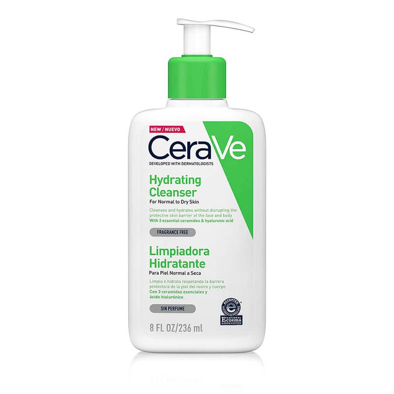 Cerave Limpiador Hidratante Piel Seca 236ml Locion Facial Y Corporal - Imagen 3