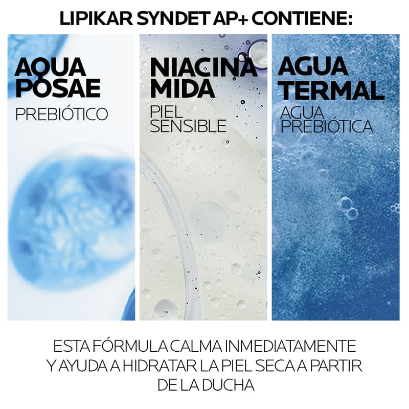 Lrp Lipikar Syndet Piel Atópica Ap+ 400ml Gel Corporal - Imagen 3