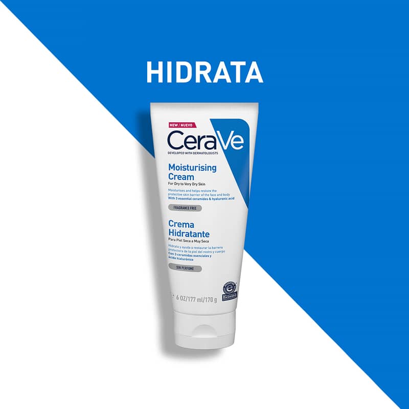 Cerave Hidratante Piel Seca A Muy Seca 177ml Crema Facial Y Corporal - Imagen 4