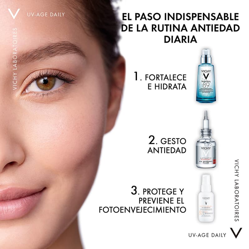 Vichy Capital Soleil Protector Solar Uv-age Daily Spf50+ 40ml Crema Facial - Imagen 7