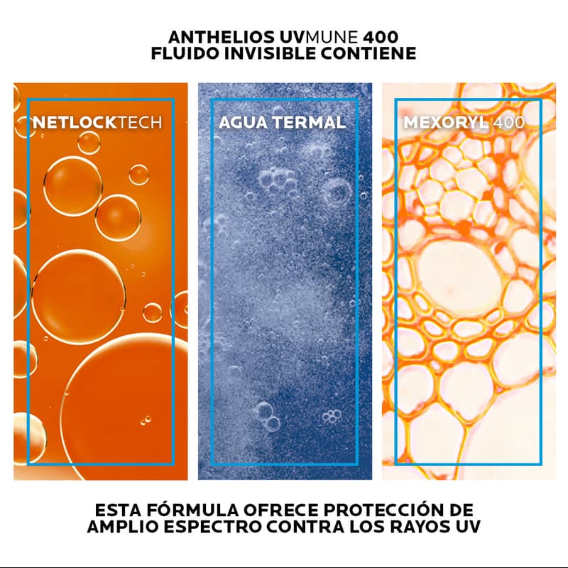 Lrp Anthelios Protector Solar Uv Mune 400 Color Fluid Spf50+ 50ml Crema Facial - Imagen 3