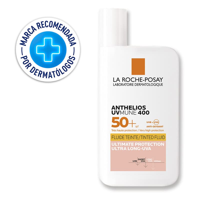 Lrp Anthelios Protector Solar Uv Mune 400 Color Fluid Spf50+ 50ml Crema Facial