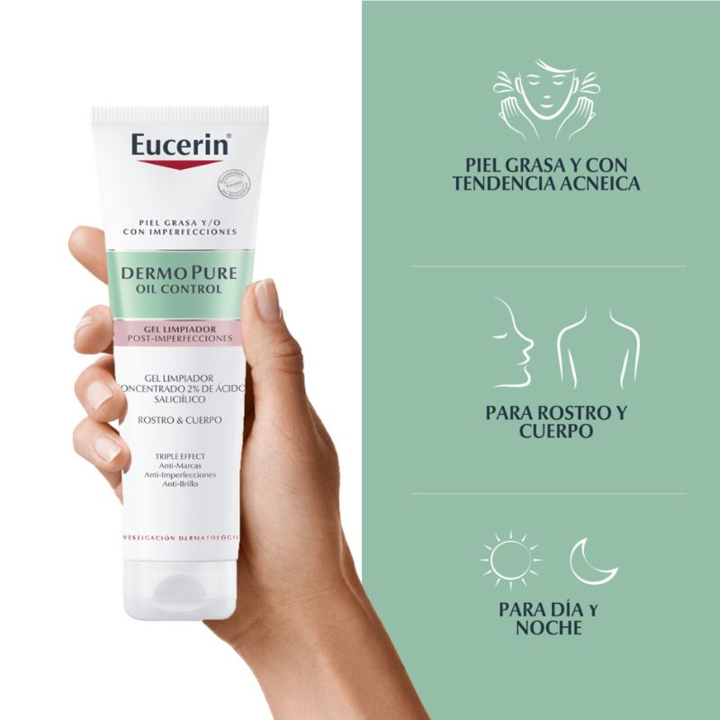 Eucerin Dermo Pure Oil Control 150ml Gel Limpiador - Imagen 3