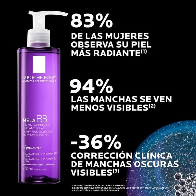 Lrp Mela B3 Micro-peeling 200ml Gel Facial - Imagen 2