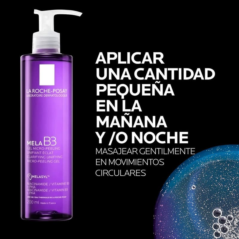 Lrp Mela B3 Micro-peeling 200ml Gel Facial - Imagen 6