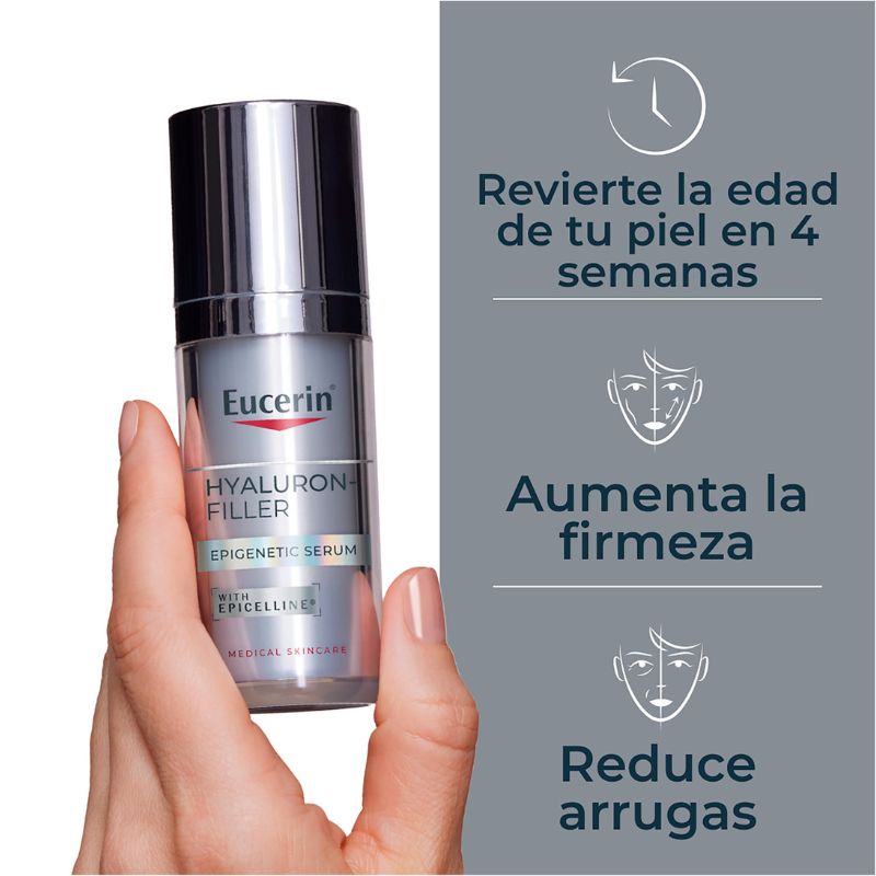 Eucerin Hyaluron Filler Epigenetic Serum Antiedad 30ml Suero Facial - Imagen 3