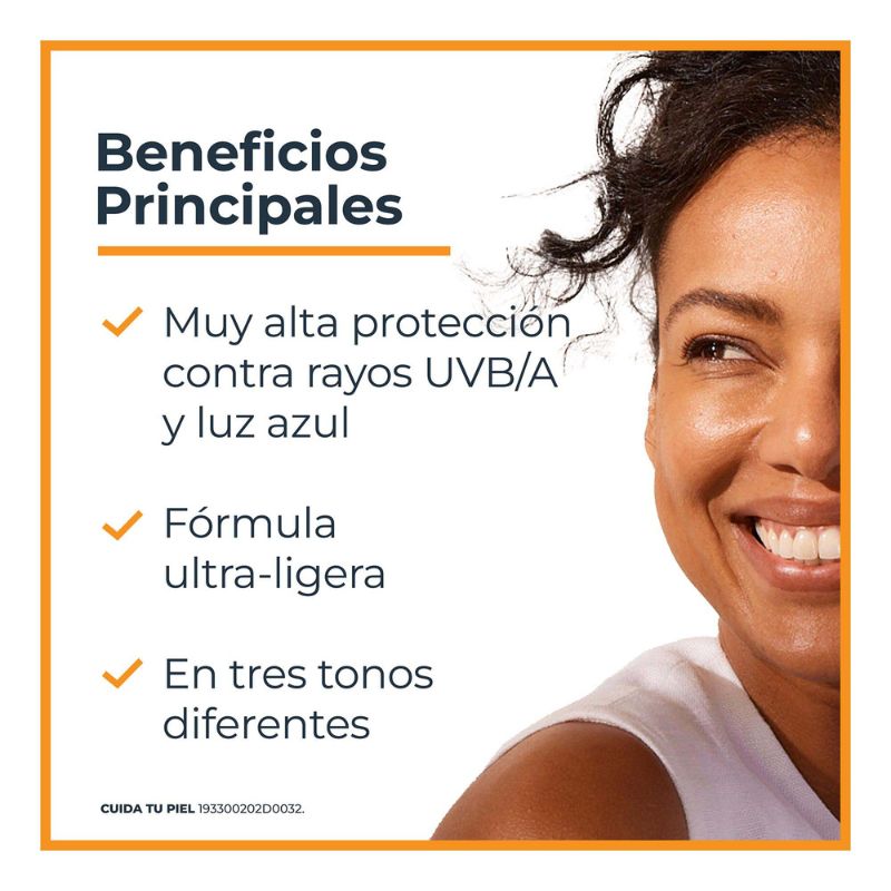 Eucerin Protector Solar Hydro Fluid Ultra Ligera Tono Oscuro 50fps 50ml - Imagen 2