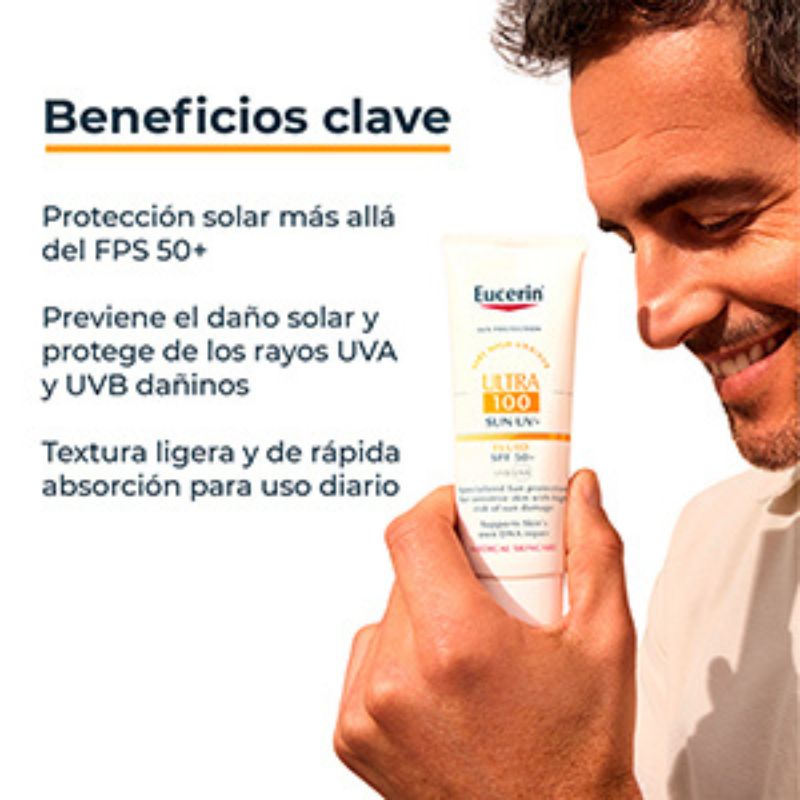 Eucerin Protector Solar Ultra 100 Fps 80ml Crema Facial - Imagen 2
