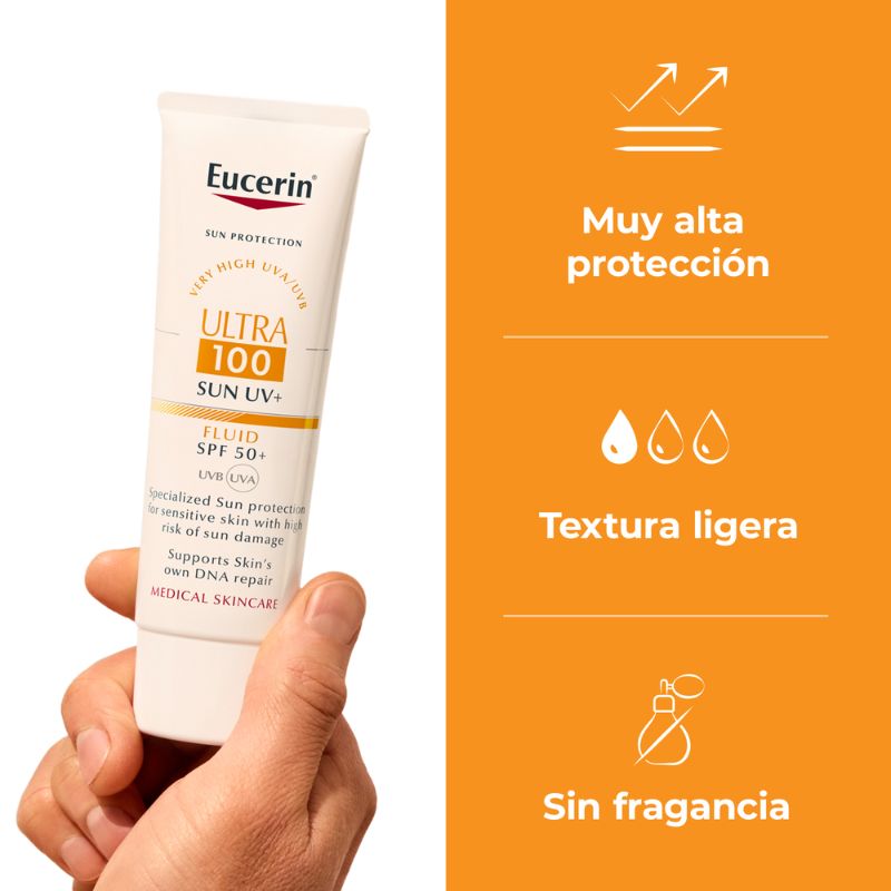 Eucerin Protector Solar Ultra 100 Fps 80ml Crema Facial - Imagen 3