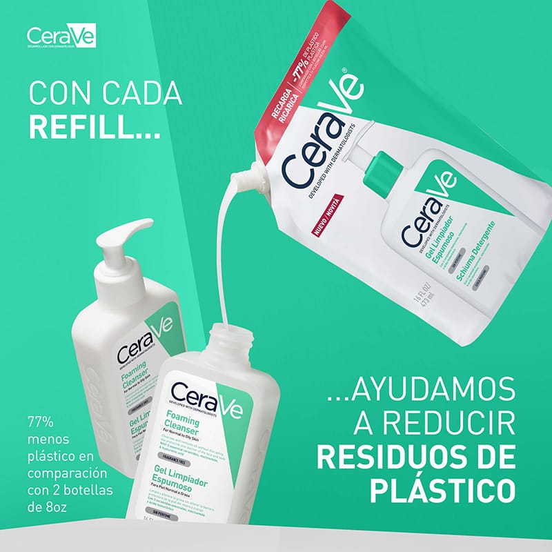 Cerave Refill Gel Limpiador Espumoso 473 Ml - Imagen 2