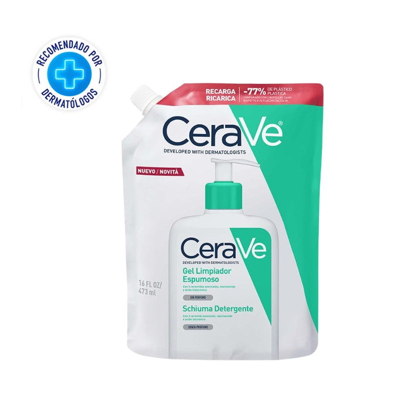 Cerave Refill Gel Limpiador Espumoso 473 Ml