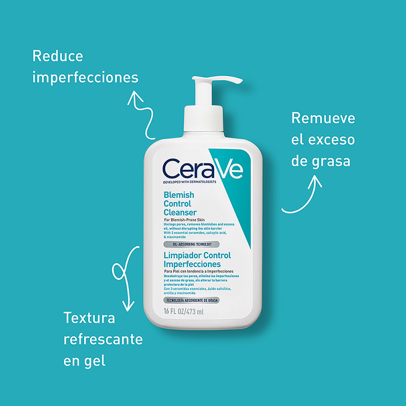 Cerave Limpiador Control Imperfecciones 473 Ml - Imagen 4
